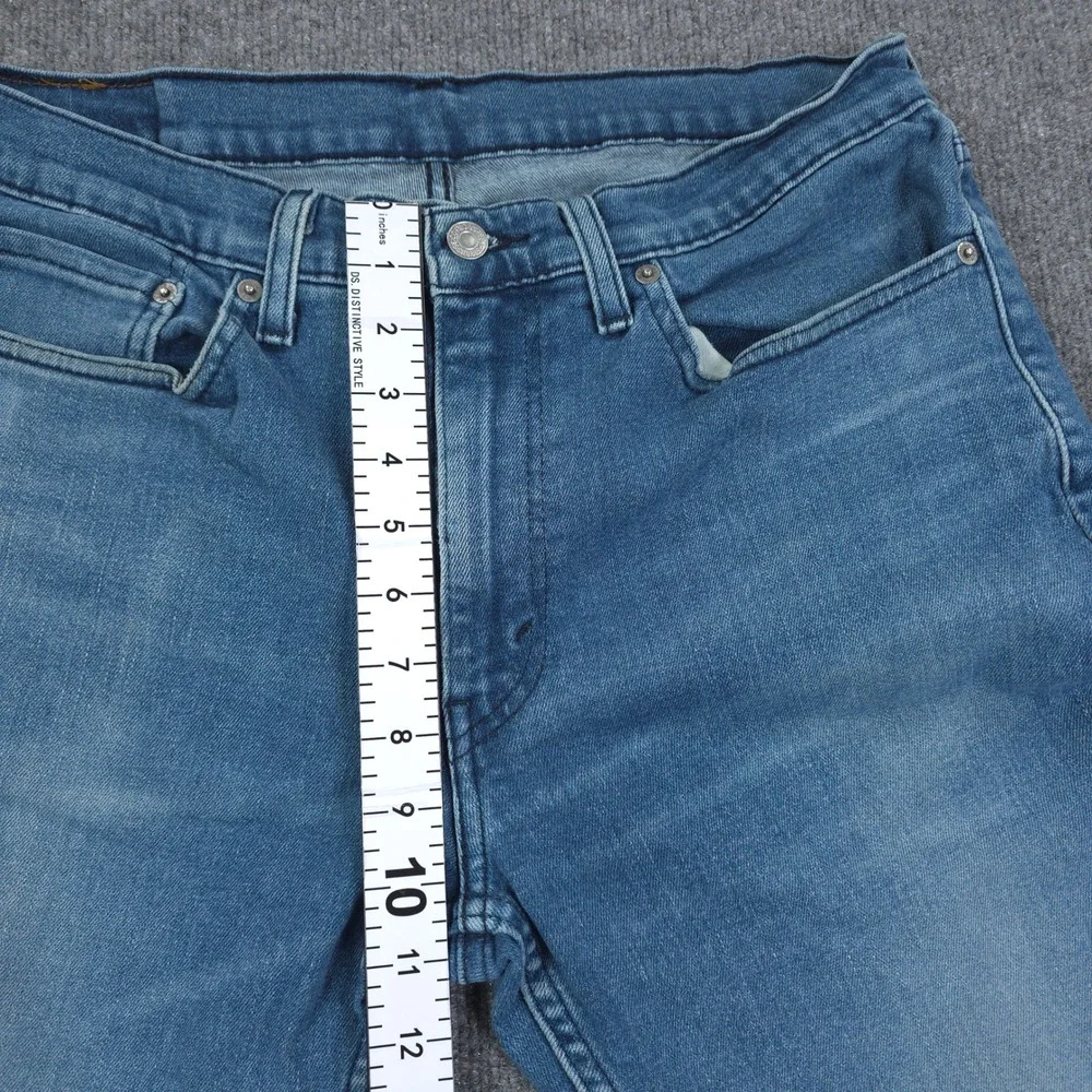 Levis 514 Straight Jeans Mens 34x32 Blue Denim Stretch Casual Light Wash